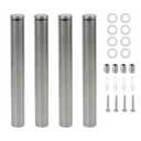 Long Glass Standoff Bolts 1" Dia Advertising Screw Nails 8-inch/20cm Length Wall Sign Standoff for Acrylic Signs -4pcs