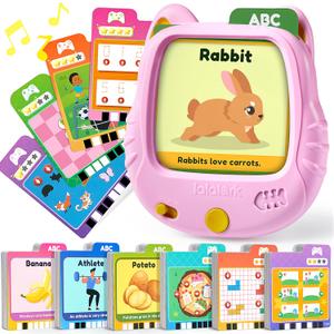 lalalark Talking Flash Cards for Kids 3 4 5 Year Old, Toddler Learning Toys with 136 Sight Words & 64 Games, Montessori Educational Toy for Kids, Preschool Learning Activities, Boys Girls Gifts