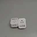 2 Pack US to Japan Travel Plug Adapter, HANYCONY Japan Power Adpter with 4 Outlets 4 USB Ports(2 USB C), Type A Plug Adapter for Amercian USA to Japanese China Canada Mexico Philippines Peru