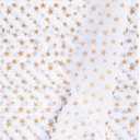AimtoHome Gold Star White Tissue Paper Gift Wrapping Paper for DIY Crafts, Pack Bags, 50 Sheets