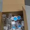 Zubebe 24 Pcs Plastic Bottles with Caps Clear Ginger Shots Bottles with Lids Leak Proof Small Juice for Freezer Mini Water Containers for Drink Milk Beer Coffee Liquid(2 oz)