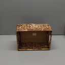 CENBOSS Wicker Baskets (Medium, Brown Wash, 1PC) Rattan Storage Baskets for Shelves, Woven Seagrass Holder