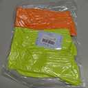 Women's Neon Scrunch Crew Socks 80s 90s Retro 3-Pack Cotton Stacked Boot Calf Cozy Ribbed Slouchy Socks Size 5-10 (2-neon Green/1-neon Orange)