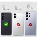 Compatible with MagSafe Striped Phone Case for Samsung Galaxy S24, Cute Aesthetic Striped Magnetic Soft TPU and Hard PC Protective Phone Cover for Women Girls - Blue