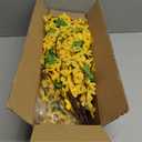 16Pcs Artificial Forsythia Branches: 23.6" Silk Yellow Flowers Faux Forsythia Branches Fake Spring Flowers Artificial for Decoration Wedding Office Home Party Dining Table Vase Indoor Outdoor