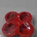Paquete de 2 moldes para freidora de aire para huevos, 4 tazas de moldes redondos para magdalenas de silicona para horno, freidora de aire y olla