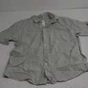 COOFANDY Mens Linen Casual Short Sleeve Shirt Button Down Summer Beach Shirts (Large, Sage Green)
