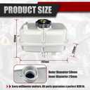 Aluminum Coolant Tank for Jeep Wrangler JL 2018-2024 & Gladiator JT 2020-2024, One-Piece Cast Aluminum, Replace 68283565AB & 68364312AA/AB/AC, Direct Fit with Cap