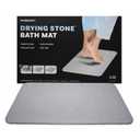 Madesmart Stone Bath Mat Diatomaceous Earth Shower Mat Non-Slip Super Absorbent Diatomite Stone Bath Mats for Bathroom Floor Quick Drying Natural Easy to Clean (24", 16")