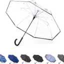 Totes Auto Reverse Close Windproof Stick Inbrella with Water Repellent Protection, One Size