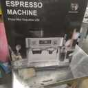Barista Espresso Machine with Grinder & Milk Steam Frother, Commercial Espresso Maker for Cappuccino and Latte, Brushed