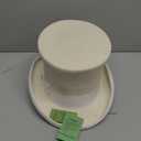 Wool Felt Top Hat Wedding Uncle Sam 7" Tall Topper Hats for Women Men (7 3/8, Off-white)