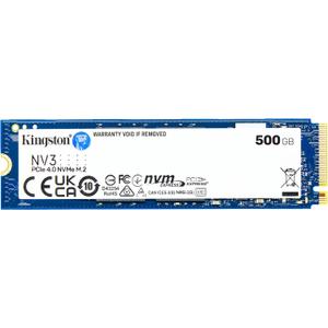 Kingston NV3 500GB M.2 2280 NVMe SSD | PCIe 4.0 Gen 4x4 | Up to 5000 MB/s | SNV3S/500G
