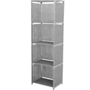 Versatile Storage Rack Industrial Display for Living Room Office and Entryway Multitier Bookshelf