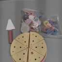 Wooden Birthday Party Cake Play Food Sets for Toddler 2 3 4 5 Year Old Girls Boys Kids Kitchen Accessories Pretend Play Toy Gift Educational Toys