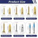 310PCS Self Drilling Drywall Anchors with Screws Kit,5-Sizes Metal Expansion Bolt for Dry Wall,155 PCS Sheetrock Anchors and 155 PCS Screws-No Drill Needed