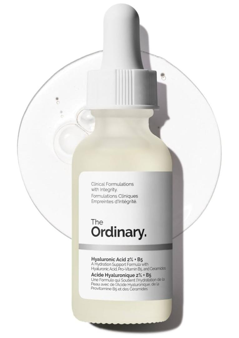 The Ordinary Hyaluronic Acid 2% + B5 (with Ceramides), Multi-Depth Hydration Serum for Plumper, Smoother Skin