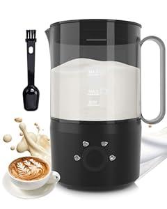 4-in-1 Electric Milk Frother and Steamer, 10oz/300ml Warm and Cold Foam Maker for Coffee, Latte & Cappuccino, White