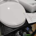 Clirass Elongated Heated Toilet Seat with Night Light, Three Temperature Settings Heated Seat,70 in Power Cord, Fit Elongated Toilet, Cold Water Bidet Function Toilet Seat With Slow Close