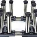 Washing machine stand Washing Machine Stand Base 4/8/12 Feet Adjustable Air Conditioner Holder Bracket Length/Width 41-64cm Washer and Dryer Pedestal Stand Height 9-12cm vibration Mute(12legs,28-32cm)