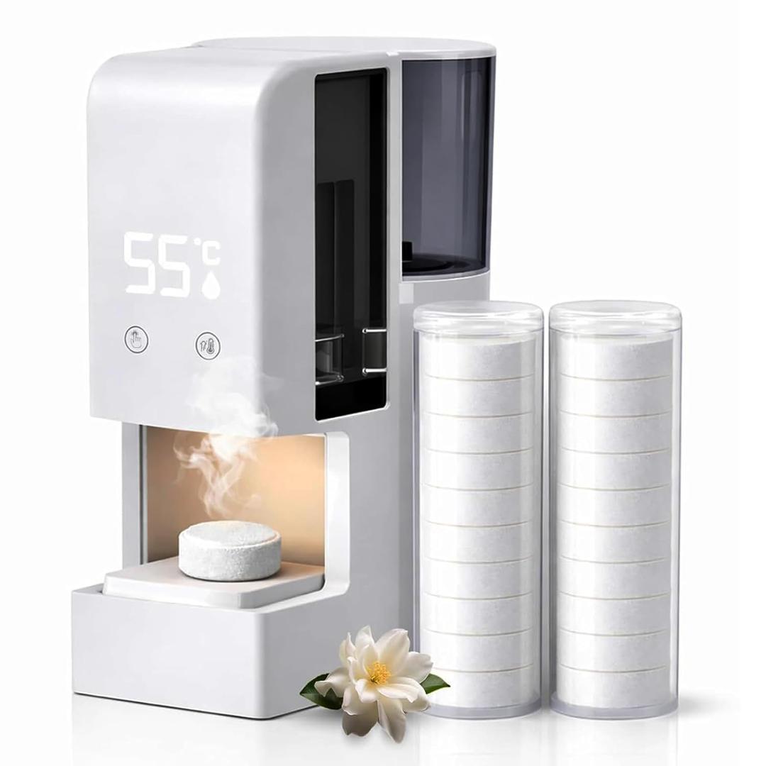 5s Fast Hot Towel Dispenser, 55C (131F) Constant Temp, 500ml Tank, Auto-Dry & Safe, Portable for Spa, Facial, Bathroom & Home (Hot Towel Heater with 2 Rolls of Towels)