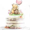 Classic The Pooh Cake Topper For Girls Baby Shower Winnie Bee Birthday Party Decorations Cute Centerpieces