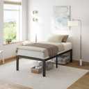 Twin XL Bed Frame 18 Inch Tall Metal Steel Slats with Heavy Duty Support for Mattress, No Box Spring Needed,Noise-Free,Easy Assembly