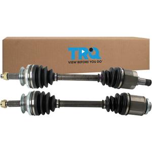 TRQ Front Driver and Passenger Side CV Axle Assembly Set 2 Piece Compatible with 2003-2006 Hyundai Santa Fe V6 3.5L 4WD