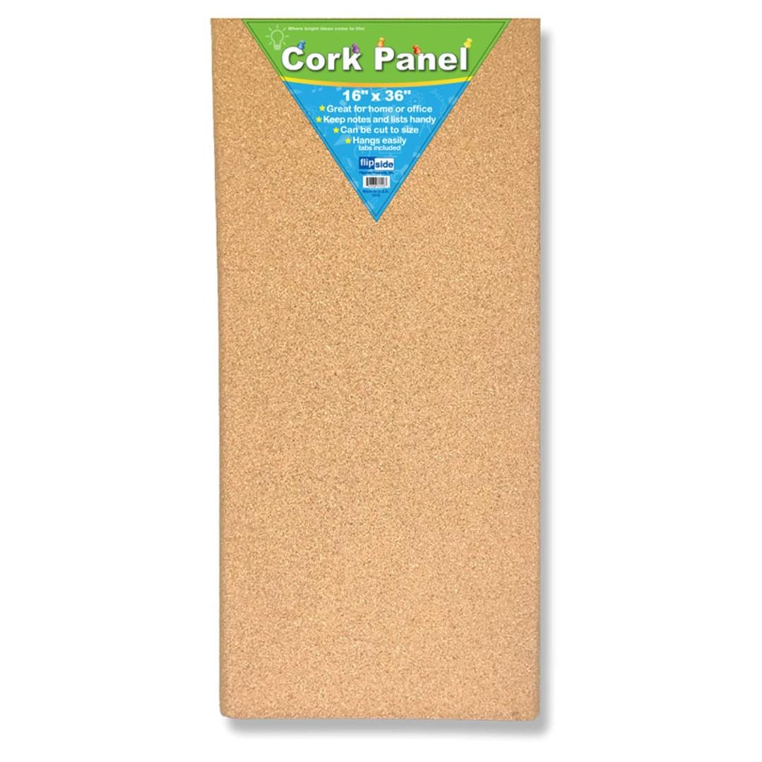 Flipside FLP37016 Cork Panel, 16" Width, 36" Length