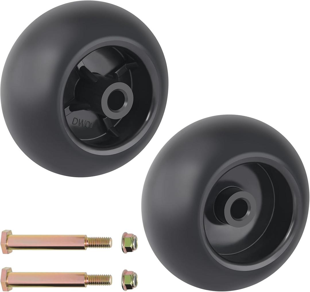 CheeMuii 753-04856A Lawn Mower Deck Wheels Kit 2 Pack 5 Inch Mower Deck Wheels Replace for 753-04856A 734-3058B 738-3056 Fit for Most 42" 46'' 48'' 50" 52'' and 54" Mower Deck