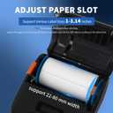 Portable Label Maker Machine with Tape, 3 Inch Thermal Sticker Label Printer, Wireless Bluetooth Barcode Label Printer for Small Business & Office, Compatible for Smartphones & PC