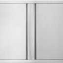 JIE JIN Outdoor Kitchen Door 31" W X 24" H Double Doors BBQ Access Door BBQ Island Door 304 Brushed Stainless Steel Flush Mount Door for Outdoor Kitchen BBQ Island Outdoor Cabinet Doors