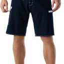 unitop Men's Bathing Board Trunks Beach Shorts Holiday Hawaiian Colorful Striped (28)