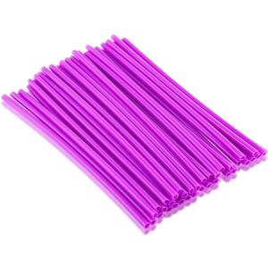 2 x Motorcycle Spoke Wraps, Easy Install Universal Dirt Bike Spoke Covers 36Pcs Off Road Decor Protector for Motocross Riders Dirt Bike Enthusiasts and Off Road Adventure Style Protection