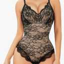 Vorcy Lace Bodysuit for Women Tummy Control Backless Top V-Neck Shapewear Bodysuit
50+ bought in past month Medium