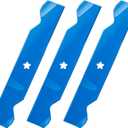 Aeagle 532187256 Mower Blades for Husqvarna Z254 Z254F YTH2454 YTH24V54 LGT2554 LGT2654 RZ5424 MZ54 RZ5426 54'' Deck Lawn Mower for Craftsman Poulan 187256 187254 532187254, 5 Point Star (Blue)