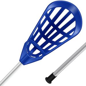 Jenaai 2 Pack 40 Inch Youth Lacrosse Sticks Practice Lacrosse Sticks Aluminum Training Equipment for Beginners Amateur Athletes Indoor Outdoor Sport(Blue)