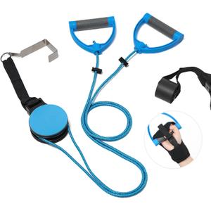 Fanwer Shoulder Pulley for Physical Therapy, Over The Door Pulley for Shoulder Rehab, Overhead Arm Exercise Pulleys for Rotator Cuff Recovery, Frozen Shoulder, Workout Pulley System for Home Gym