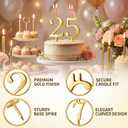 20PCS Number Candle Holders, Candle Number Holder Set, Gold Candle Stands for Birthday Celebrations, Wedding Decorations, and Special Events, Perfect Addition to Your Home Decor Collection