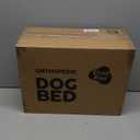 Washable Orthopedic Large Dog Bed - Dog Beds Large Sized Dogs with Removable Cover Waterproof Pet Bed with Bolster for Extra Large Pet (Dark Grey)