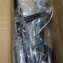 Industrial 4-Light Semi Flush Mount Ceiling Light Fixture, Modern Black Close to Ceiling Light, Farmhouse Chandelier Ceiling Lamp for Hallway Kitchen Bedroom Living Room (2 Pack)