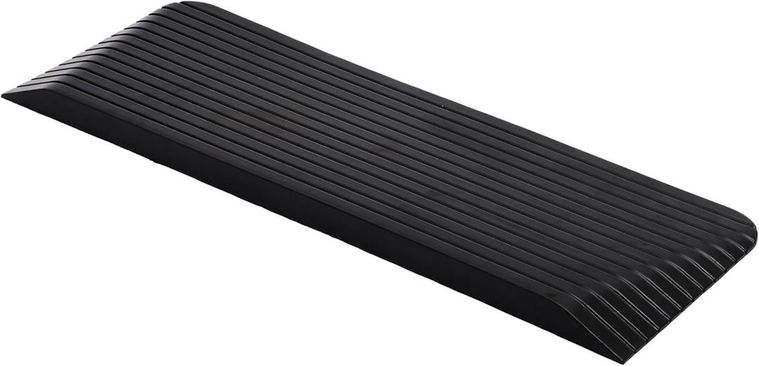 MAGIC UNION 2" Rise Solid Rubber Power Wheelchair Threshold Ramp Doorway (1 Count (Pack of 1))