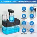 ZOFGENOW Automatic Mouthwash Dispenser, Wall Mounted, Black