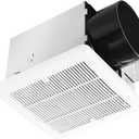 Tech Drive Bathroom Fan - 160 CFM, 1.0 Sone, No Attic Access Needed, 6-Inch Duct Very Quiet Ventilation Exhaust Fan, Easy to Install Ceiling Mounted, White,ETL Certified