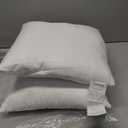 Elegant Comfort Set of 2 Throw Pillow Inserts with Poly-Cotton Shell Siliconized Fiber Filling - Sofa Bed and Couch Pillows - Indoor Decorative Pillows 12 x 12 Inch, Pack of 2