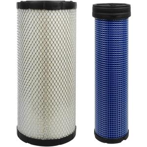 P827653 P829332 Air Filter Kit Compatible with Bobcat 863 863G 964 873 873G Kubota Excavator KX080-4 KX080-3 KX080-3T Skid Steer Loaders SSV75C SSV65C Replace 6666375 6666376