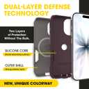 OtterBox iPhone 17 (Only) Commuter Series Case Built-in MagSafe Thin, Dual-Layer, Pocket-Friendly, Port Cover 50 Shades of Kinda Purple