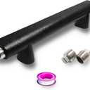 Universal Cast Iron Gas Log Lighter for Gas Fireplace Logs, 14 Inch Gas Fireplace Burner for Natural Gas Only, Natural Gas Igniter Kit for logs Burning Fireplaces, for Gas Fireplace Parts