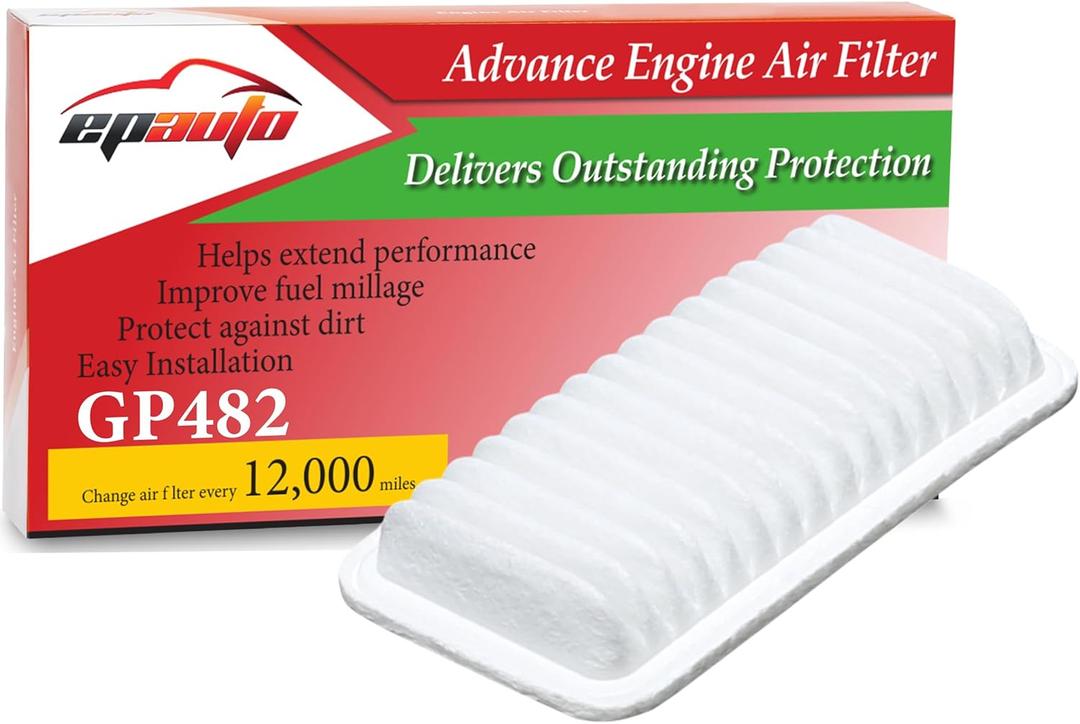 EPAuto GP482 (CA9482) Engine Air Filter Replacement for Toyota Corolla, Matrix (2003-2008),86 Auto Trans (2017-2020),Scion FR-S (2013-2016),tC (2005-2010),Subaru BRZ (2013-2020),Pontiac Vibe 20032008
