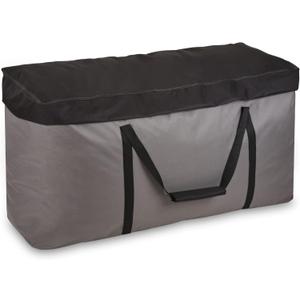 Rachmi Cushion Storage Bag (152 Gal) 60 Inch with Zipper & Padded Handle, Outdoor Oversized Heavy Duty 600D Water-resistant Moving Bag, (60"Wx20"Dx29"H, Extra Large) (Gray / Black (1 Pack))